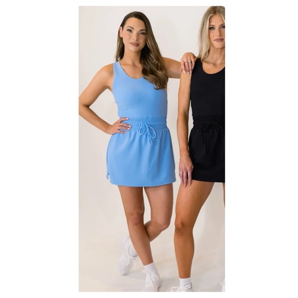 Salt Project Ribbed Blue Do Anything Active Dress - Picture 3 of 16